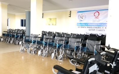 Hay’adda Naafada Qaranka ayaa maanta 70 wheelchairs ugu qeybisay dad naafo ah