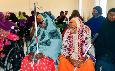 Hay’adda Naafada Qaranka oo kaashanaysa Wasaaradda Haweenka, Qoyska iyo Horumarinta Xuquuqul Insaanka ee Jubaland ayaa maanta magaalada Kismaayo ku soo gebagebeysay qaybinta agabka naafada oo ka koobnaa 550 oo isugu jiray 250 wheelchair, 150 usha dadka araga la’ iyo 150 ulaha socdka, oo muddo saddex maalmood ah ka socday magaalada Kismaayo.