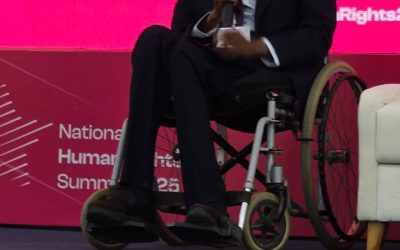 Guddoomiyaha Hay’adda Naafada Qaranka Soomaaliyeed, Maxamed Cabdul Jaamac, ayaa maanta ka qeyb galay shirka xuquuqul insaanka.